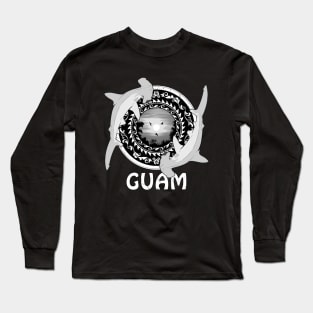 Hammerhead Sharks Guam Diving Long Sleeve T-Shirt